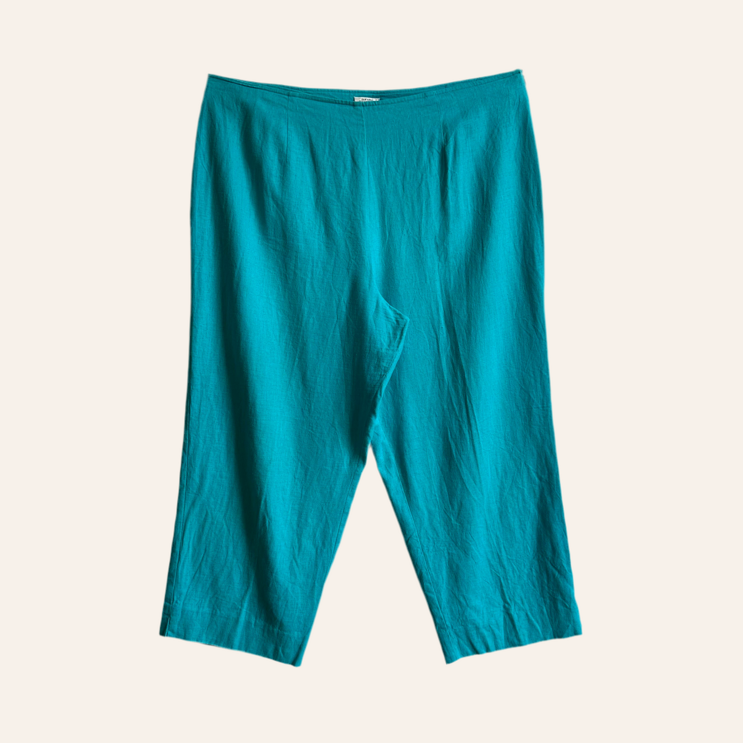 Teal linen pants - SZ 18