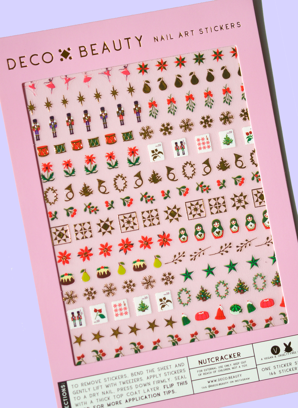 Nail Art Stickers - Nutcracker (Holiday)