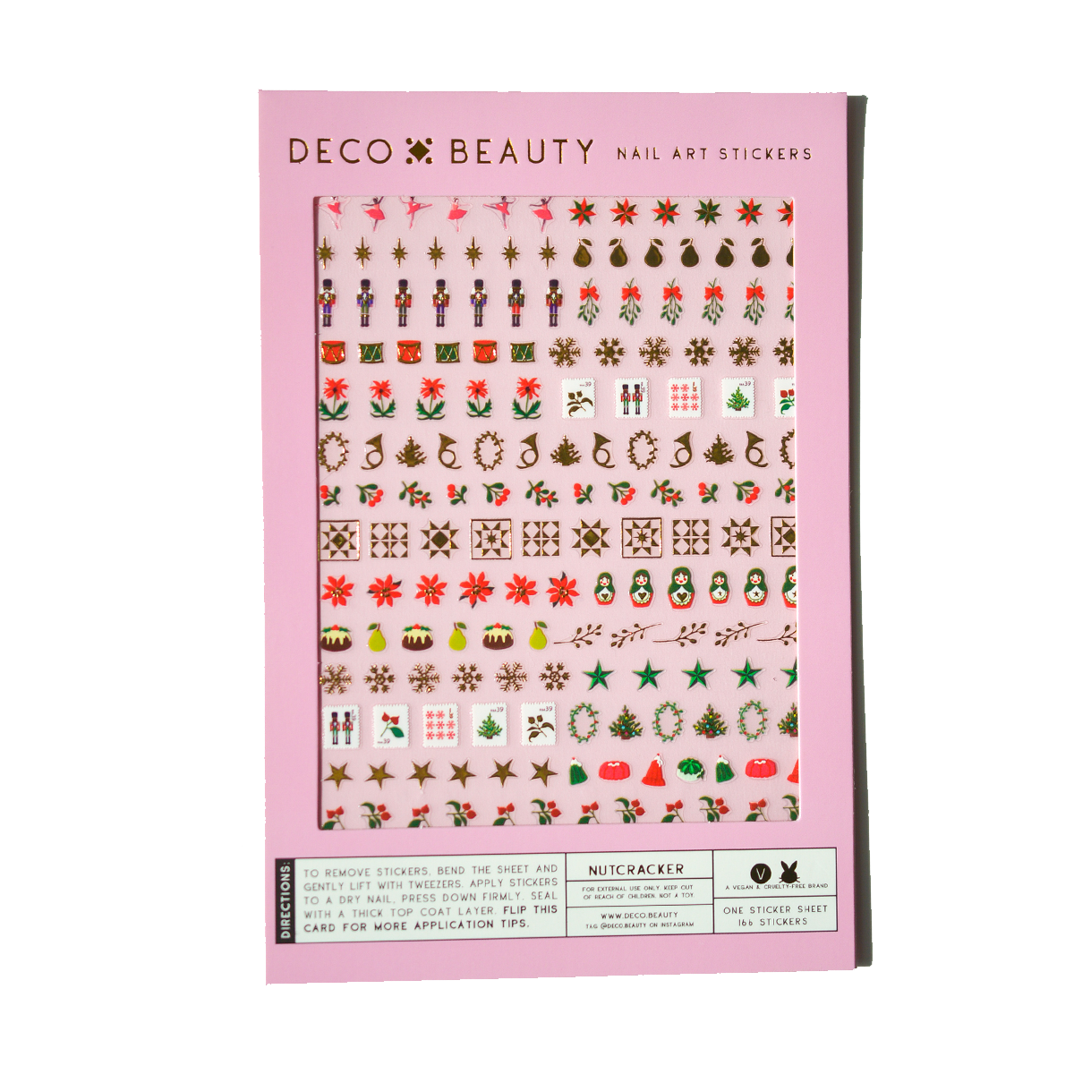 Nail Art Stickers - Nutcracker (Holiday)